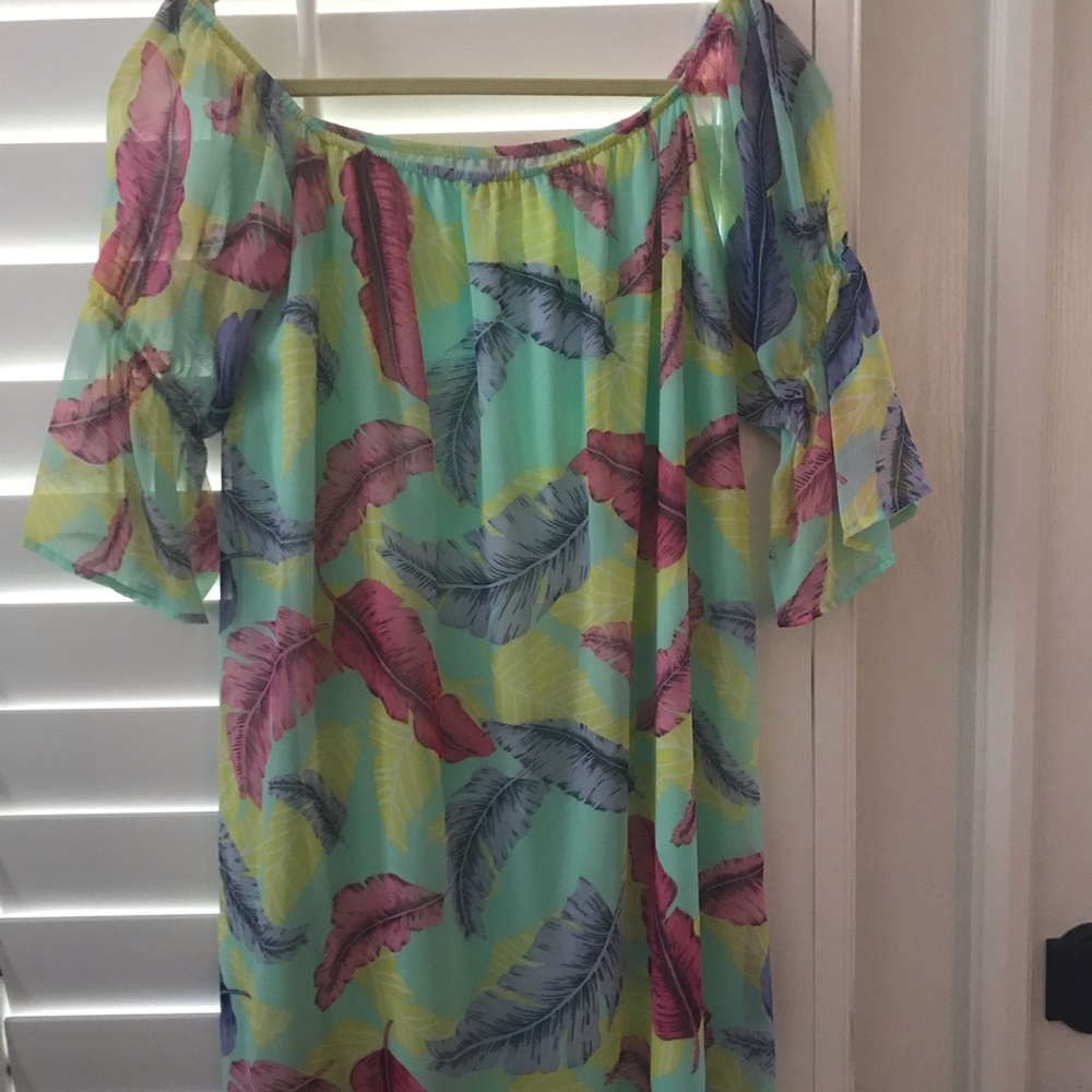 Floral off shoulder dress-never worn